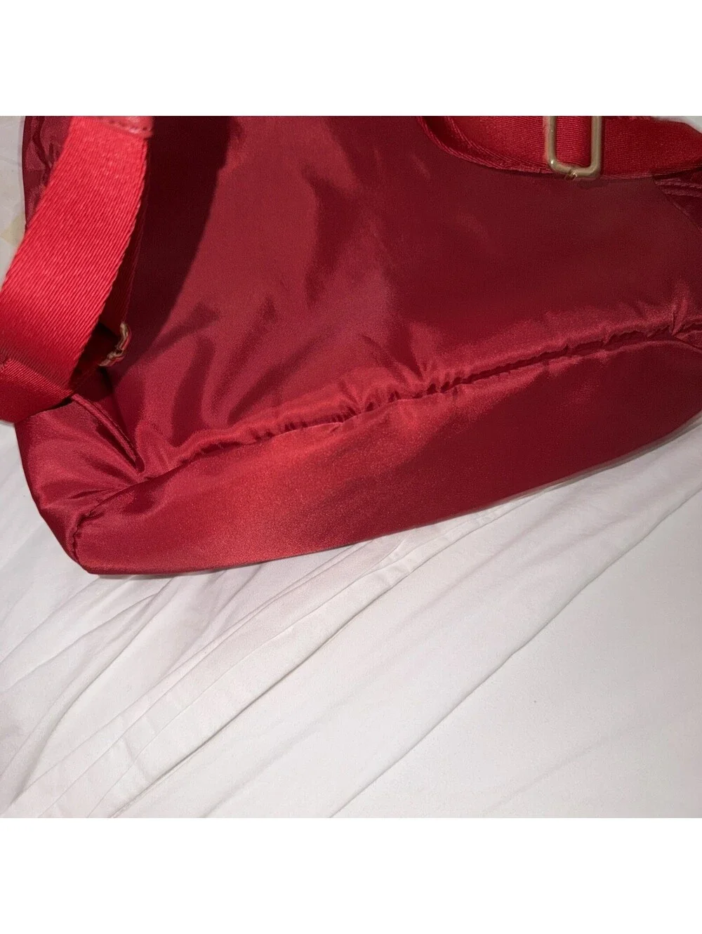 TRUE RELIGION Logo Big T Backpack RED-BLACK